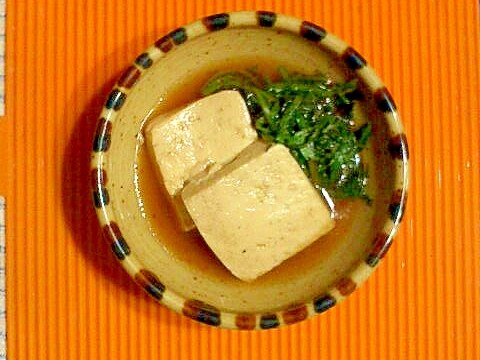 豆腐と春菊のすき煮♪